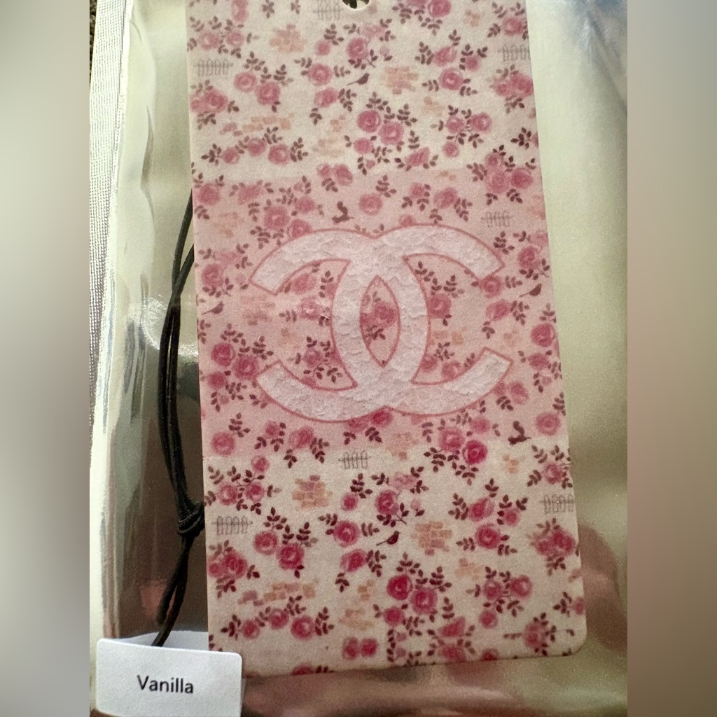 Stylish Pink Floral Air Freshener With Cc Logo, New! — image 2 of 2